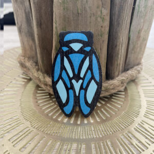Magnet en bois Cigale