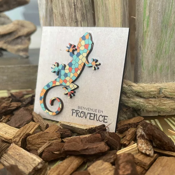 Magnet en bois Salamandre 3D – Image 3