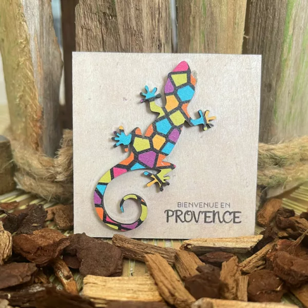Magnet en bois Salamandre 3D – Image 2