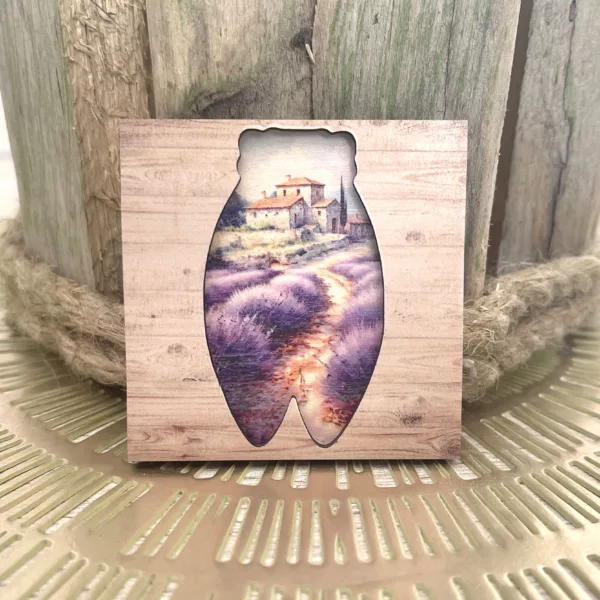 Magnet en bois Cigale 3D – Image 4