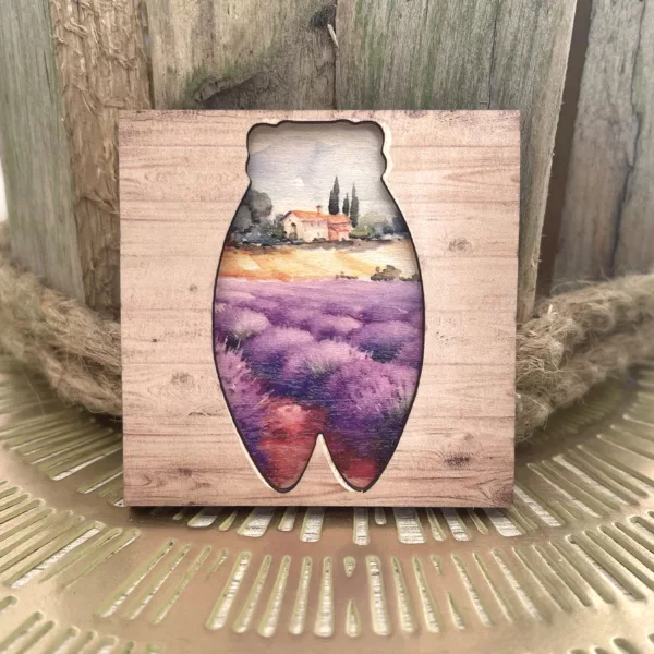 Magnet en bois Cigale 3D – Image 5