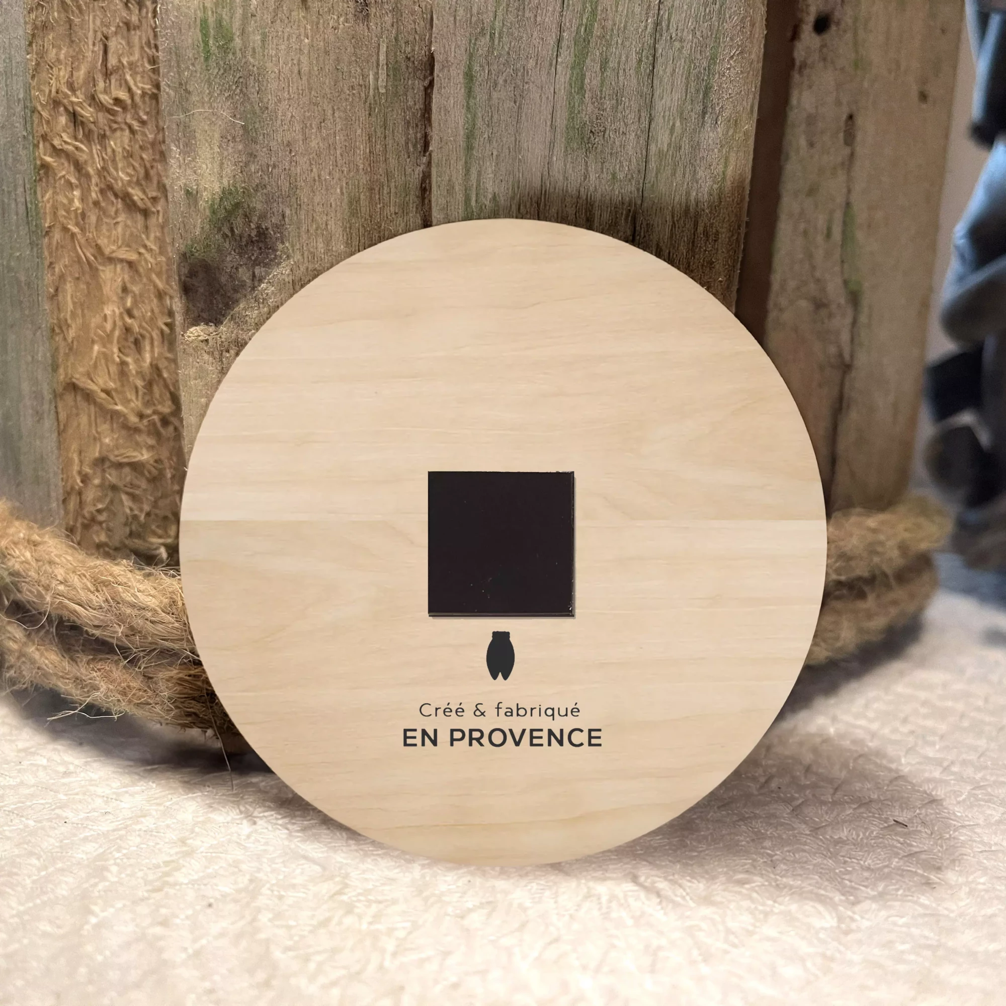 Magnet en bois rond paysage provence – Image 9
