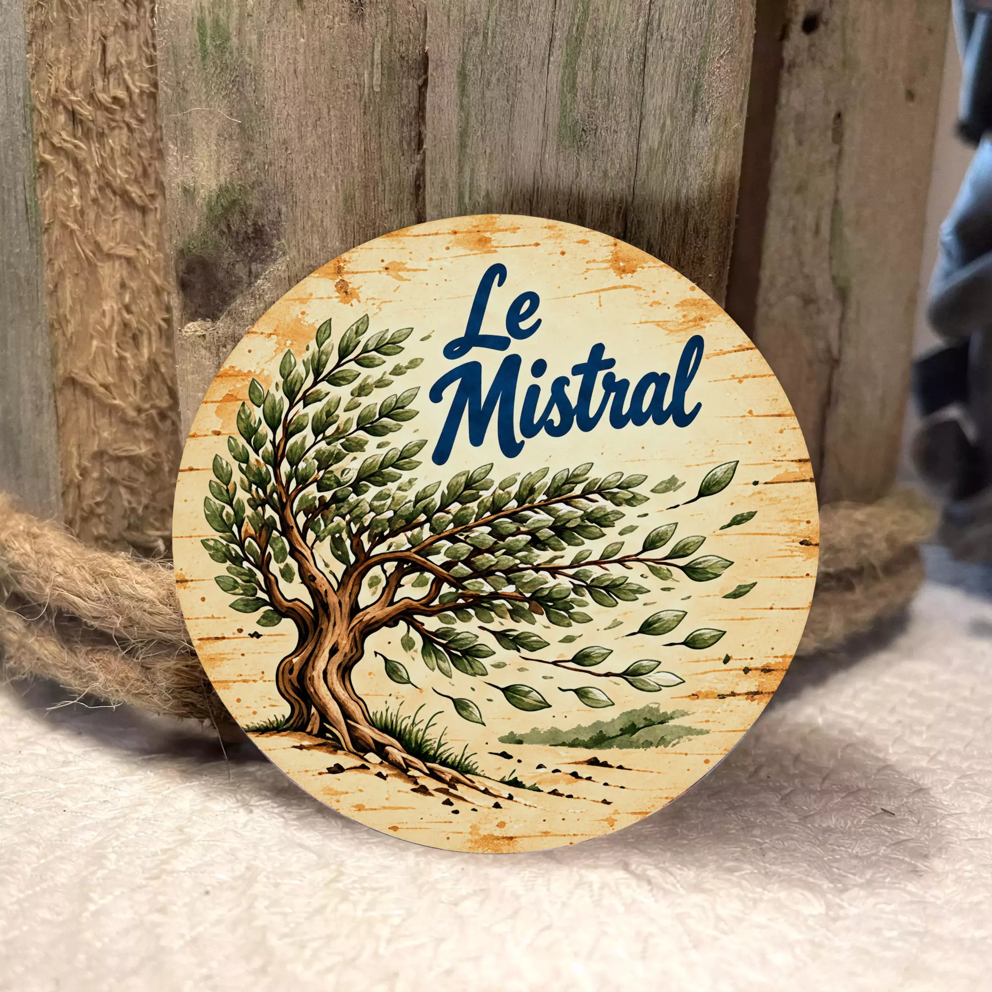 Magnet en bois le Mistral