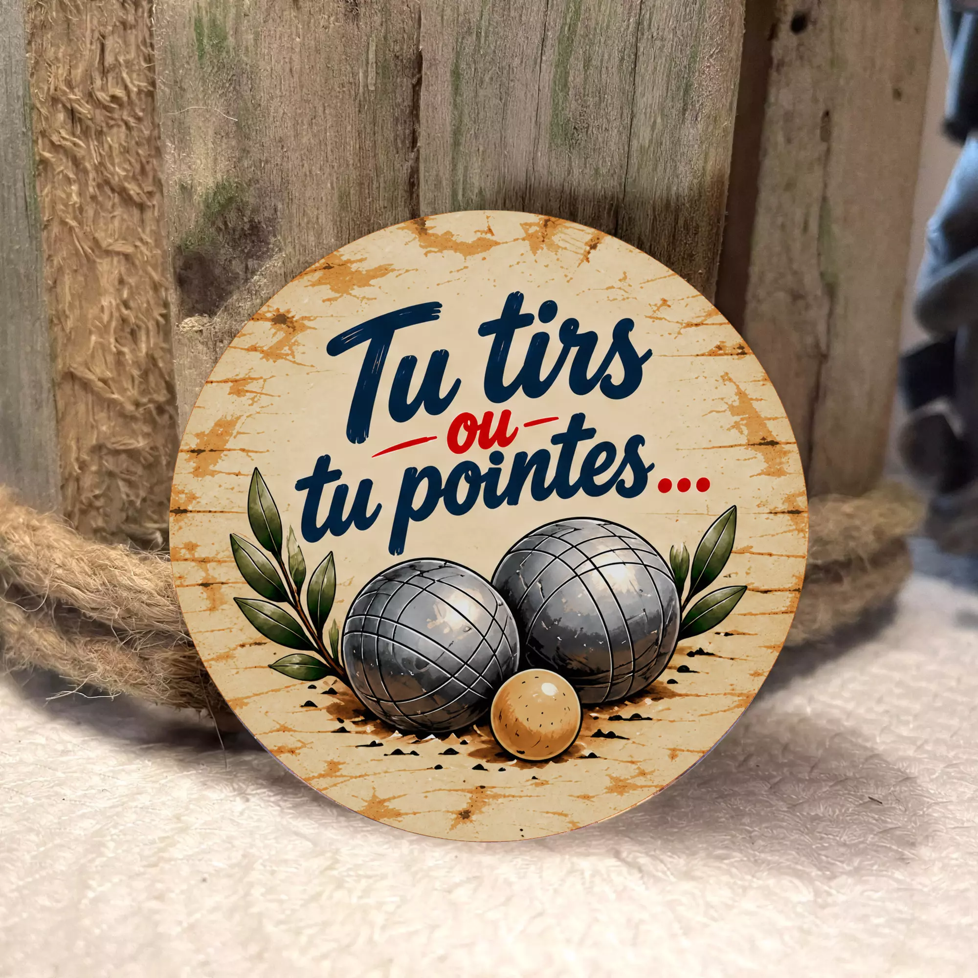 Magnet en bois tu tires ou tu pointes